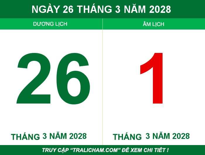 Ngày 26 tháng 3 năm 2028