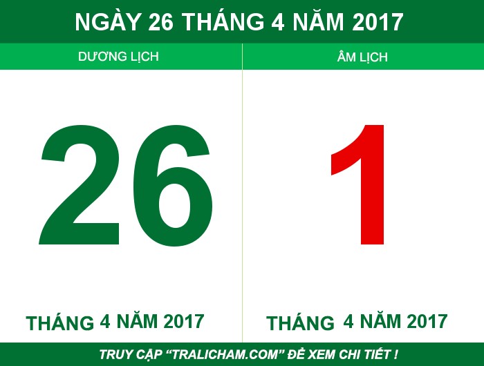Ngày 26 tháng 4 năm 2017