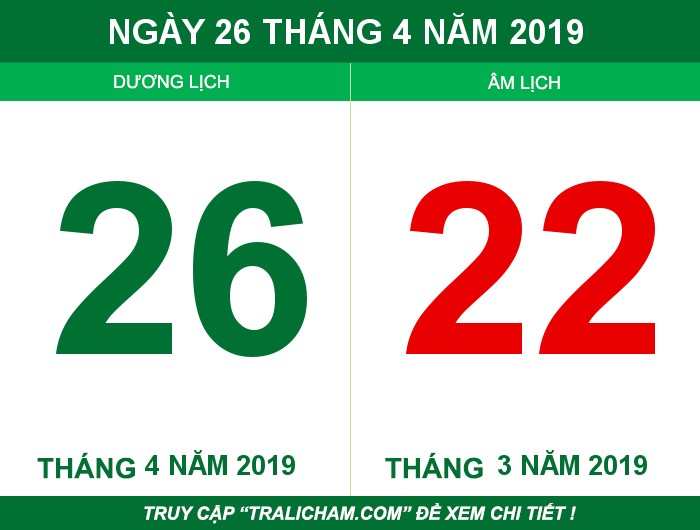 Ngày 26 tháng 4 năm 2019