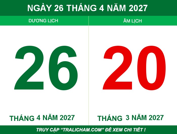 Ngày 26 tháng 4 năm 2027