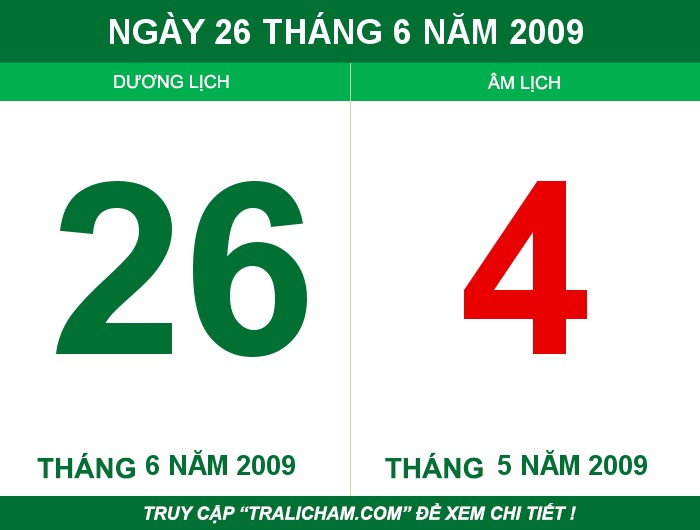 Ngày 26 tháng 6 năm 2009