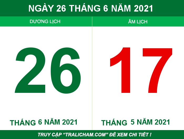 Ngày 26 tháng 6 năm 2021