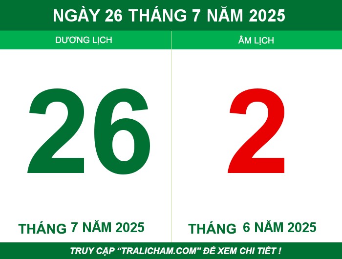 Ngày 26 tháng 7 năm 2025