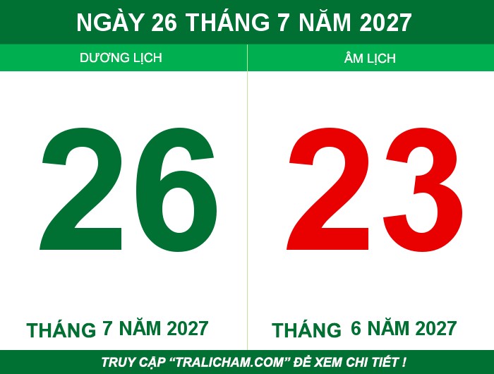 Ngày 26 tháng 7 năm 2027