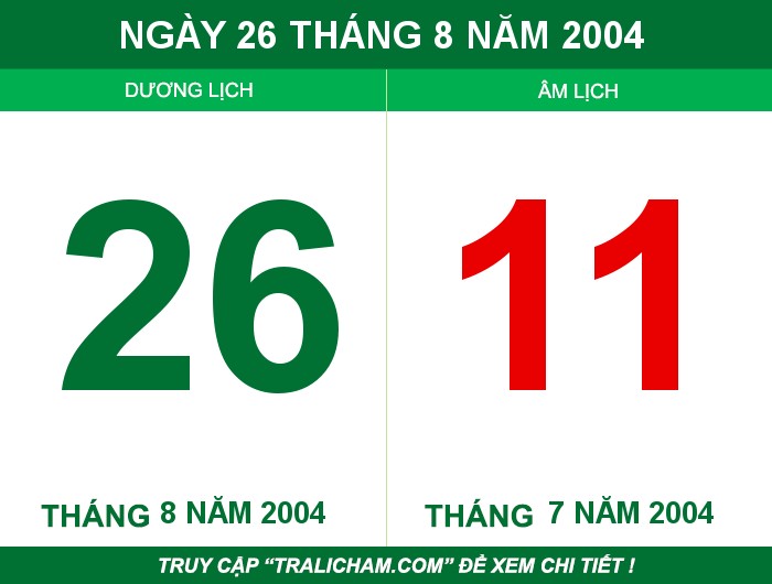 Ngày 26 tháng 8 năm 2004