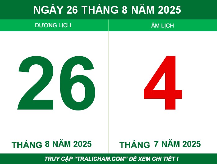 Ngày 26 tháng 8 năm 2025