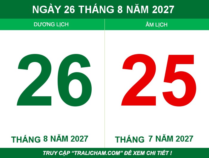 Ngày 26 tháng 8 năm 2027