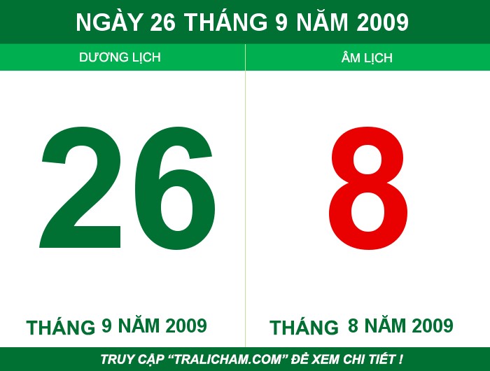 Ngày 26 tháng 9 năm 2009