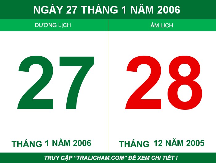 Ngày 27 tháng 1 năm 2006