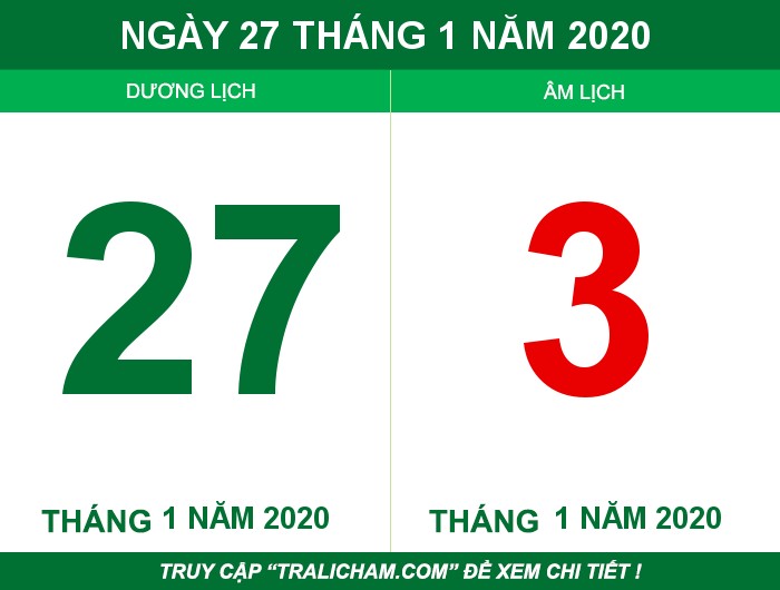 Ngày 27 tháng 1 năm 2020