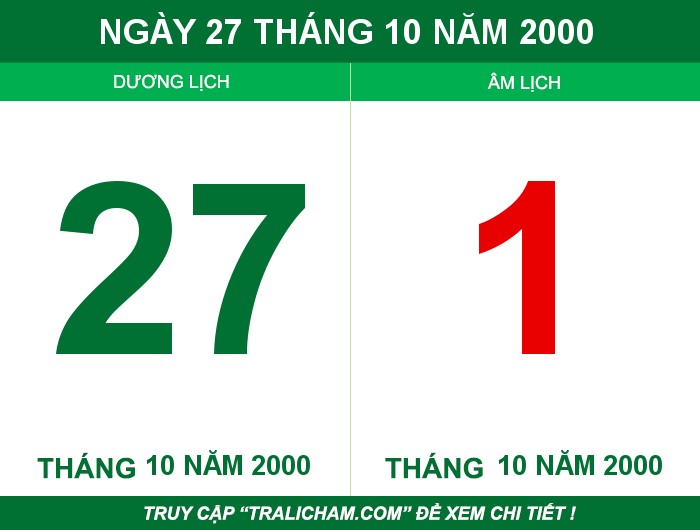 Ngày 27 tháng 10 năm 2000