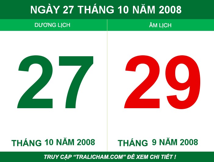 Ngày 27 tháng 10 năm 2008