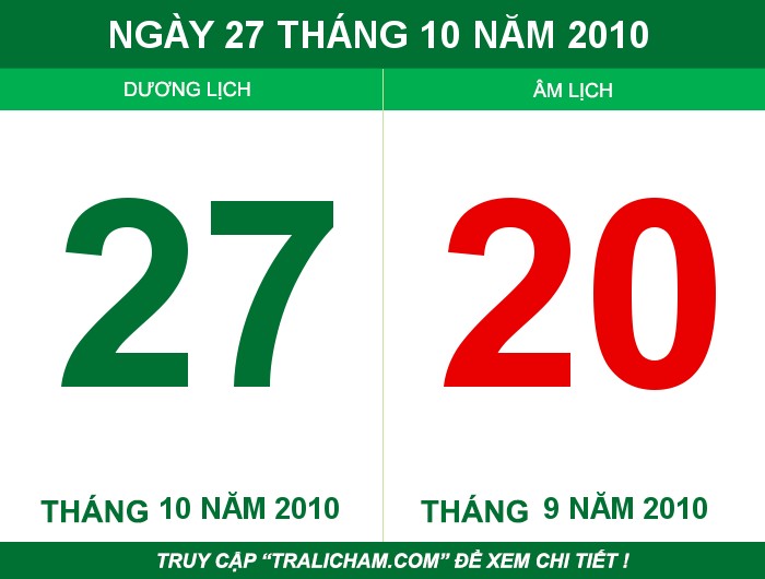 Ngày 27 tháng 10 năm 2010