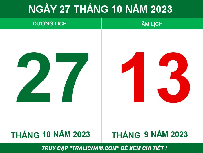 Ngày 27 tháng 10 năm 2023