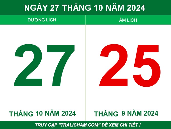 Ngày 27 tháng 10 năm 2024