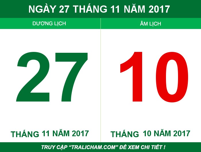 Ngày 27 tháng 11 năm 2017