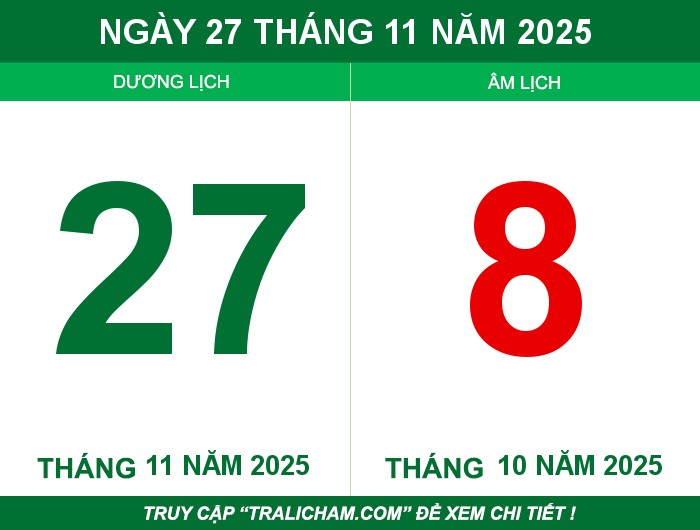 Ngày 27 tháng 11 năm 2025