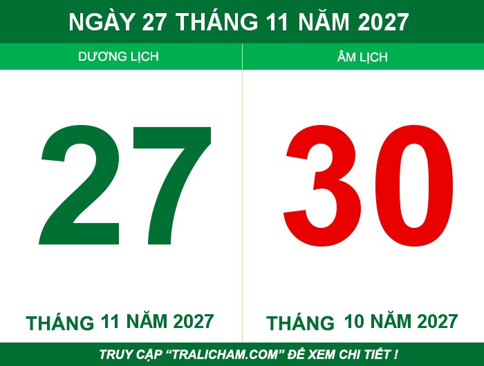 Ngày 27 tháng 11 năm 2027