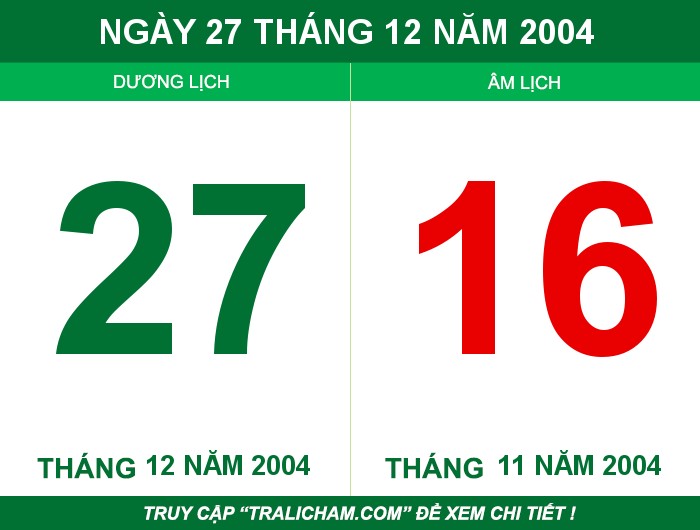 Ngày 27 tháng 12 năm 2004