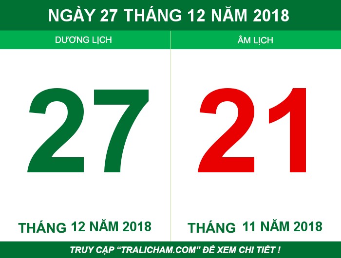 Ngày 27 tháng 12 năm 2018