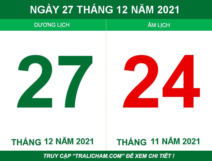 Ngày 27 tháng 12 năm 2021