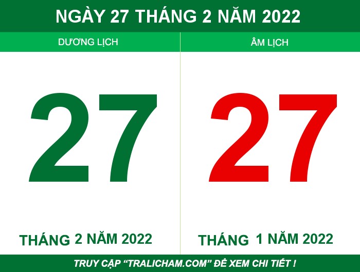 Ngày 27 tháng 2 năm 2022