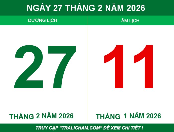 Ngày 27 tháng 2 năm 2026