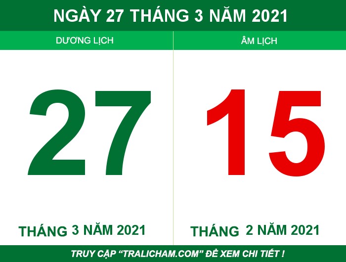 Ngày 27 tháng 3 năm 2021