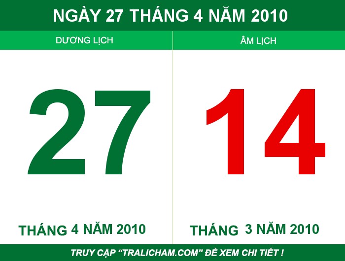 Ngày 27 tháng 4 năm 2010