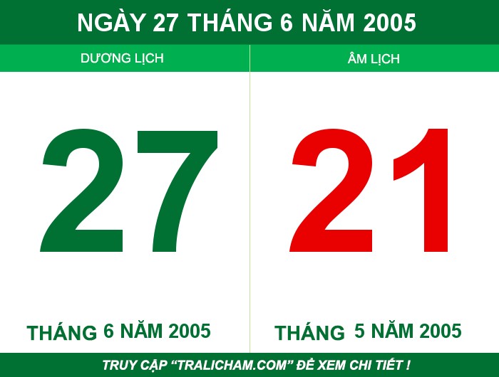 Ngày 27 tháng 6 năm 2005
