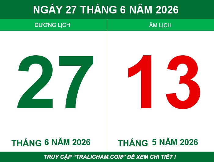 Ngày 27 tháng 6 năm 2026