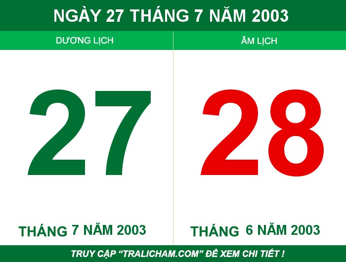 Ngày 27 tháng 7 năm 2003