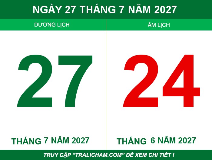 Ngày 27 tháng 7 năm 2027