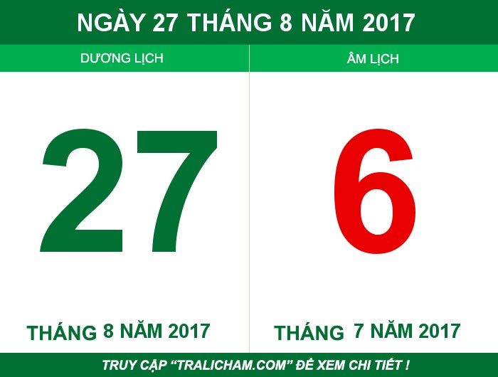 Ngày 27 tháng 8 năm 2017