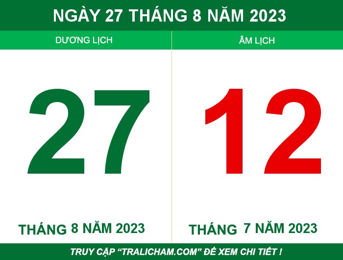 Ngày 27 tháng 8 năm 2023