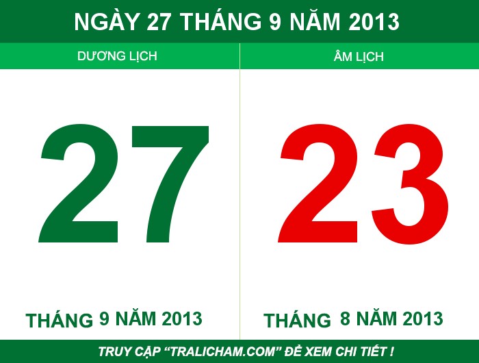 Ngày 27 tháng 9 năm 2013