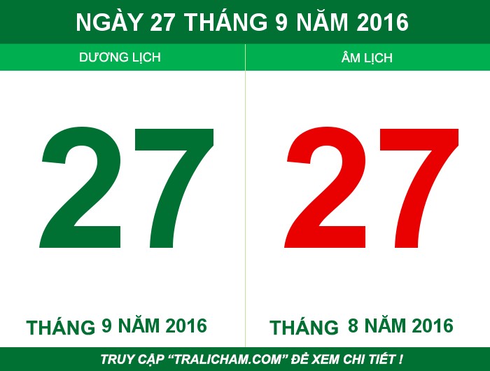 Ngày 27 tháng 9 năm 2016