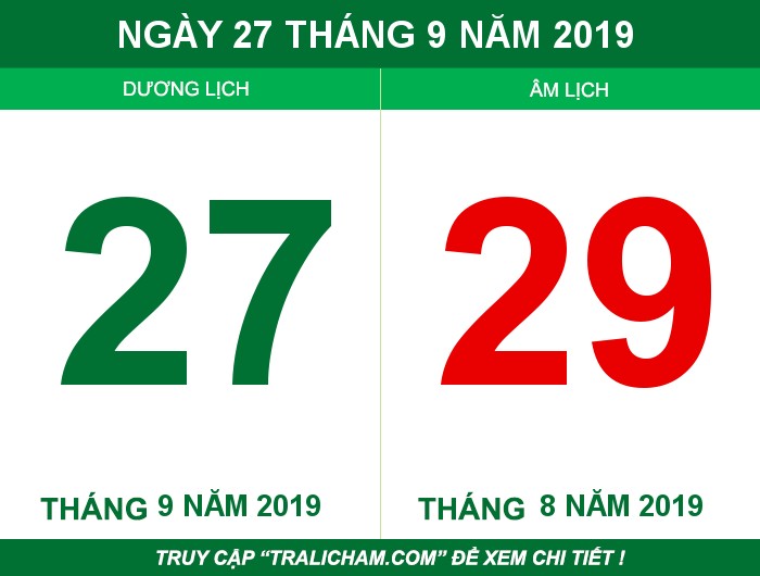 Ngày 27 tháng 9 năm 2019