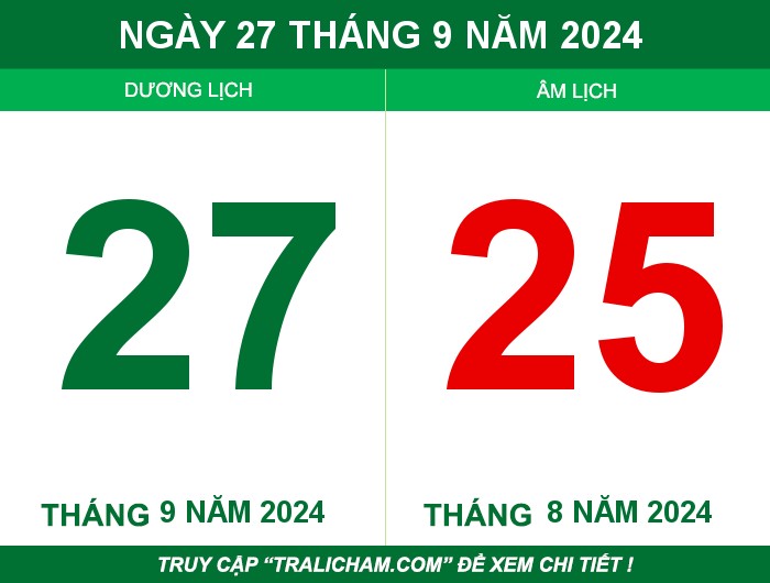 Ngày 27 tháng 9 năm 2024