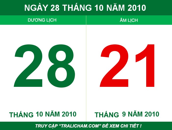 Ngày 28 tháng 10 năm 2010
