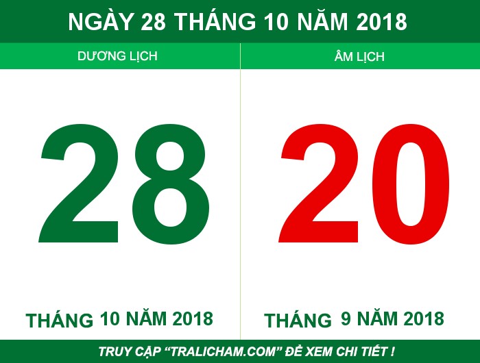 Ngày 28 tháng 10 năm 2018