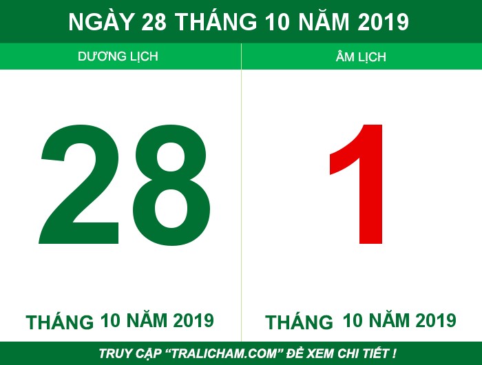 Ngày 28 tháng 10 năm 2019