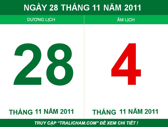 Ngày 28 tháng 11 năm 2011