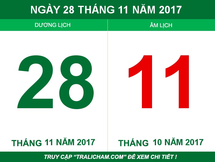 Ngày 28 tháng 11 năm 2017