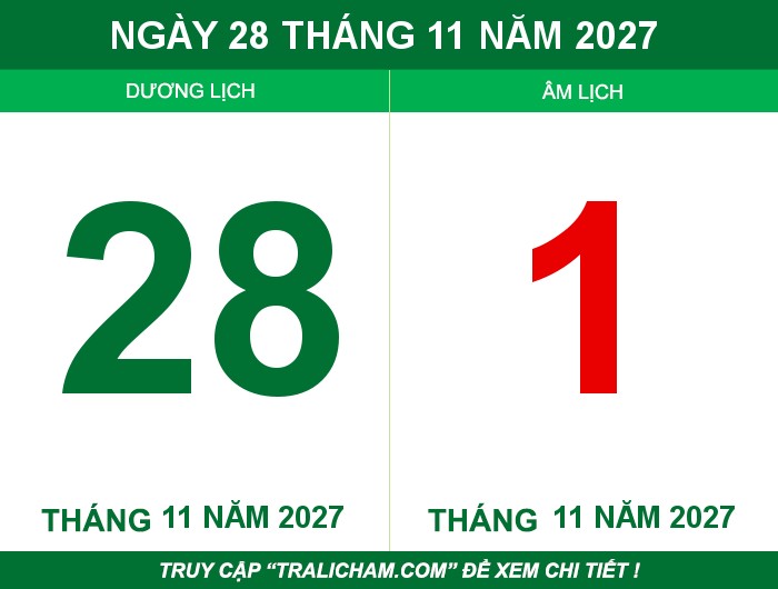 Ngày 28 tháng 11 năm 2027