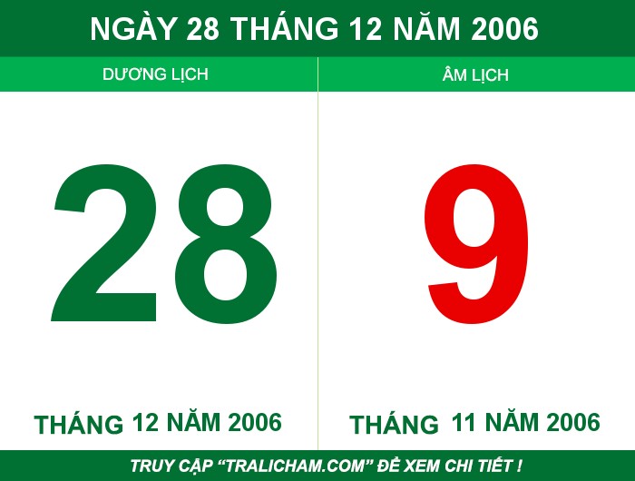 Ngày 28 tháng 12 năm 2006