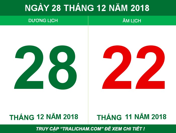 Ngày 28 tháng 12 năm 2018