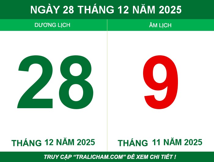 Ngày 28 tháng 12 năm 2025