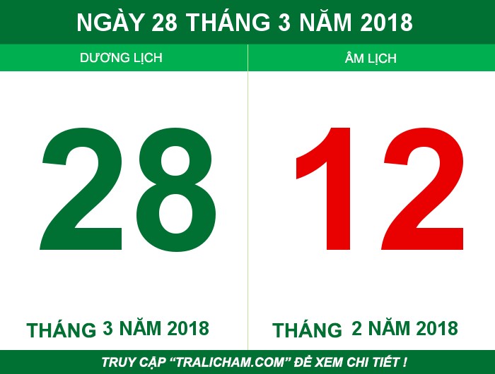 Ngày 28 tháng 3 năm 2018