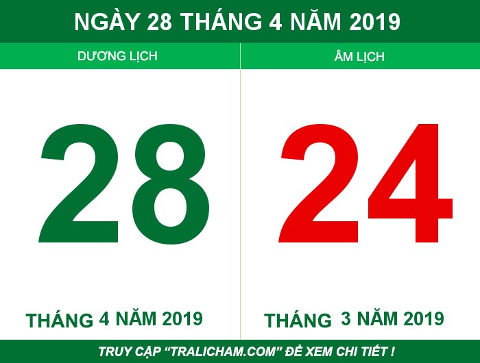 Ngày 28 tháng 4 năm 2019
